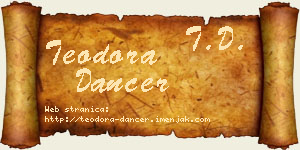 Teodora Dancer vizit kartica